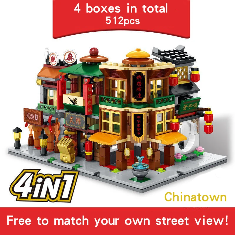 

Boy Girl Mini Street view Assembled Bricks Toy Series Model Children Educational Toys Building Blocks Gift Compatible Most Brand