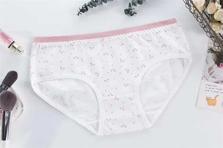 Children Cotton Underwear Cute Cartoon Print Panties Young Girls Short Briefs Breathable Underpants Teenage Girls Soft Panties