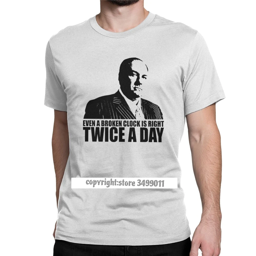 

The Sopranos Tony Soprano Men's T Shirts Crime Drama Tv Series Bada Bing Novelty Tees Fitness T-Shirt Premium Cotton