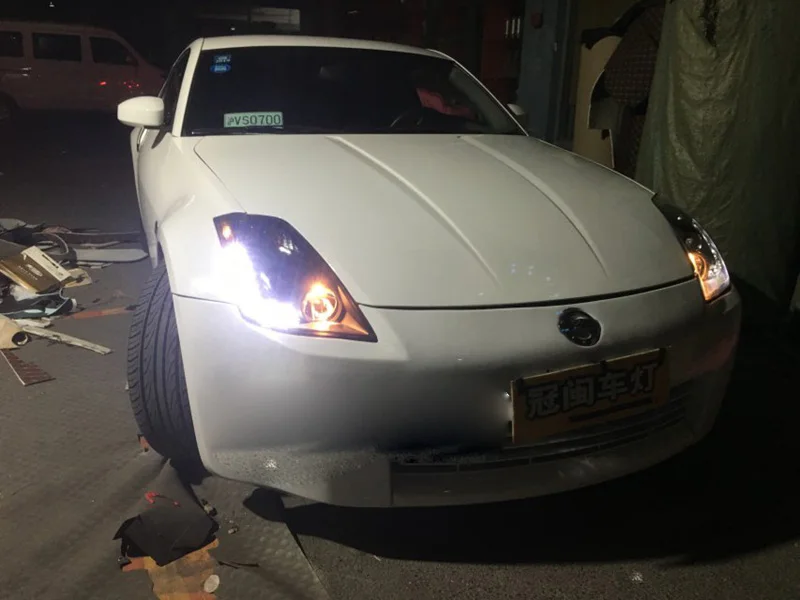 2 шт 2003~ 2008y автомобильный bupmer задний фонарь для Nissan 350Z задний фонарь фары автомобильные аксессуары тайламп для Nissan 350Z задний фонарь
