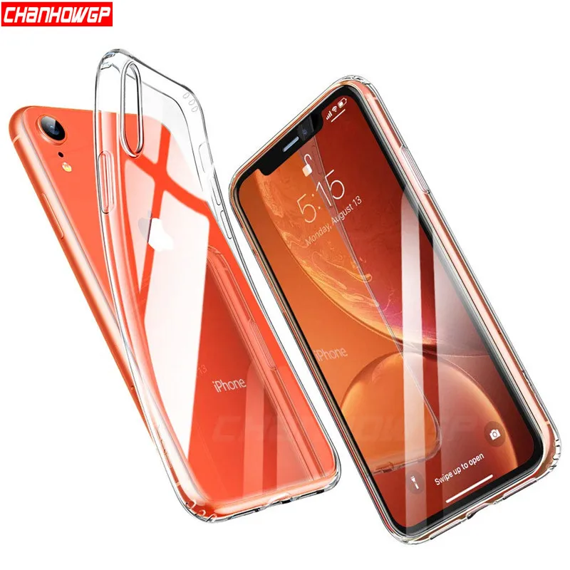 Прозрачный мягкий силиконовый чехол HD для iPhone 11 Pro Max X XR XS MAX задняя крышка из ТПУ 10
