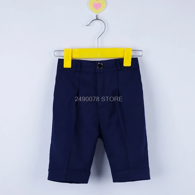 

Formal Shorts For School Boys Preppy Style Short Pants Teenager Casual School Uniforms for Children Clothes 2-16 Years Old