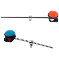 2pcs practical metal bass drum beaters silicone hammer head for drummer percussion parts