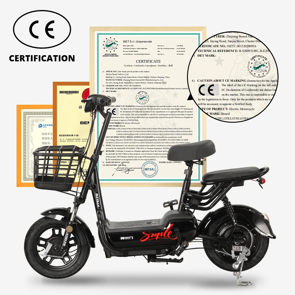 

BENOD 350W Electric Scooter Hight Power 25KM/H Motorbike Vehicle Moto Electrique Large Capacity Electr Dirt Bike For Adult