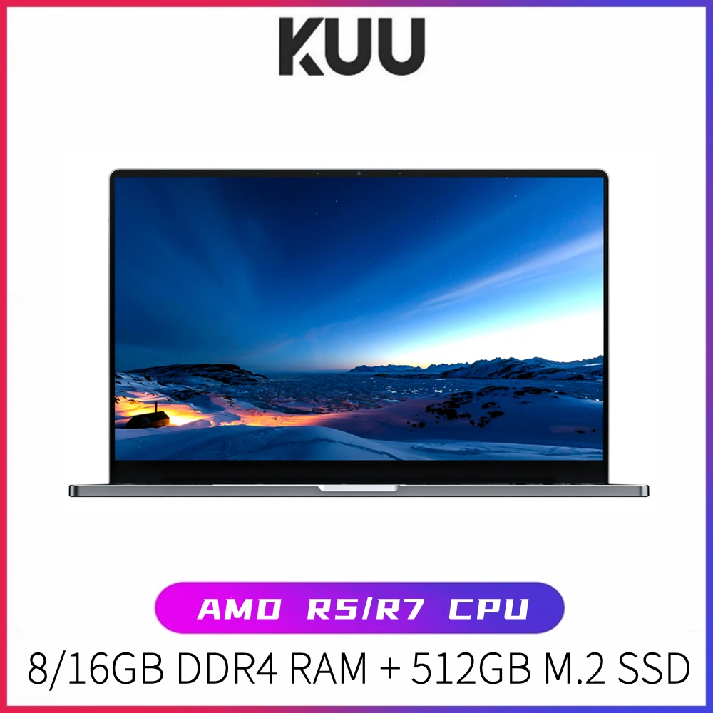Billig KUU G3 Laptop AMD R5 4600H 6 Kerne 12 Threads16GB DDR4 RAM 512GB M.2 SSD