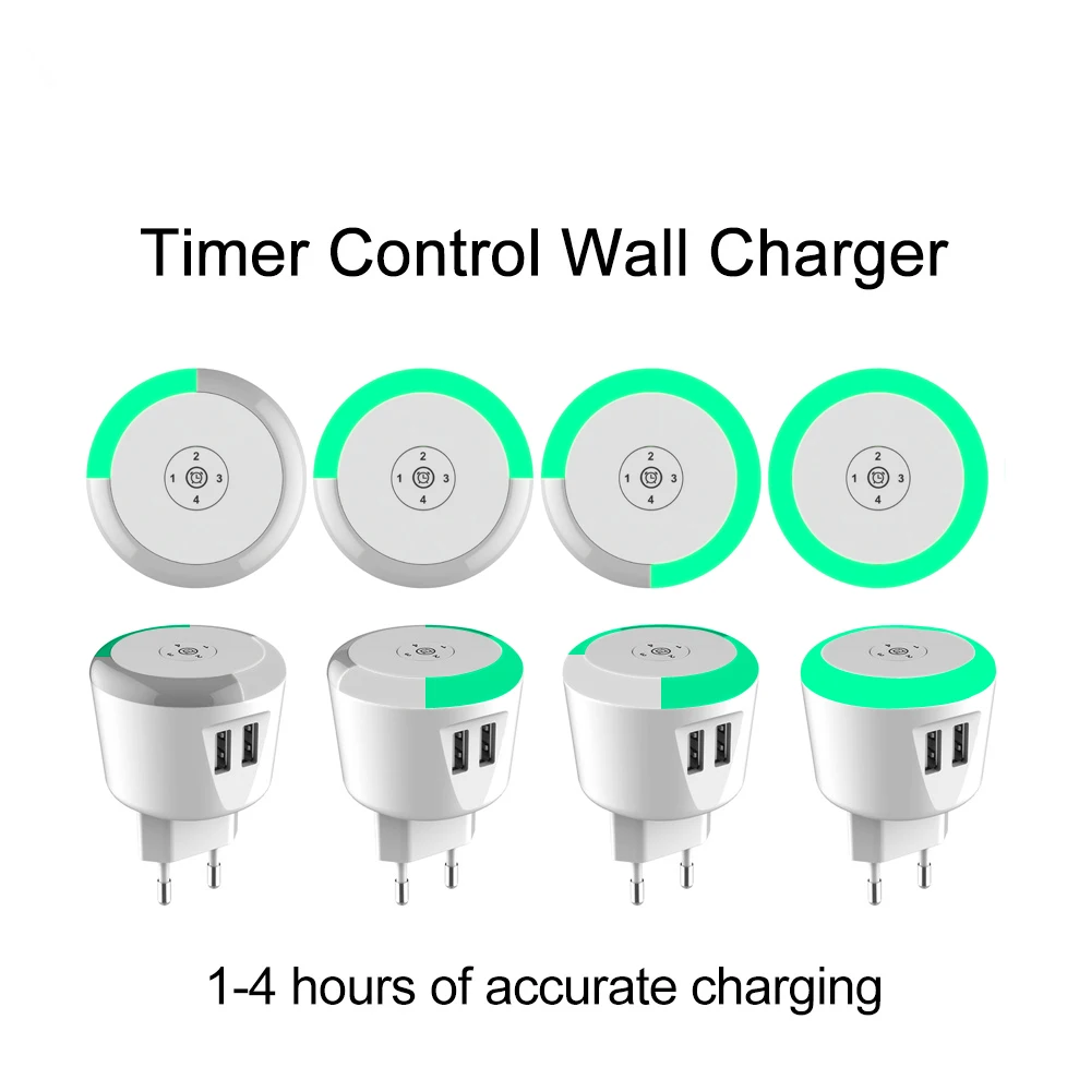 USB зарядное устройство PHOMAX 5 в 2 4 А умное со светодиодным таймером для iPhone iPad Samsung