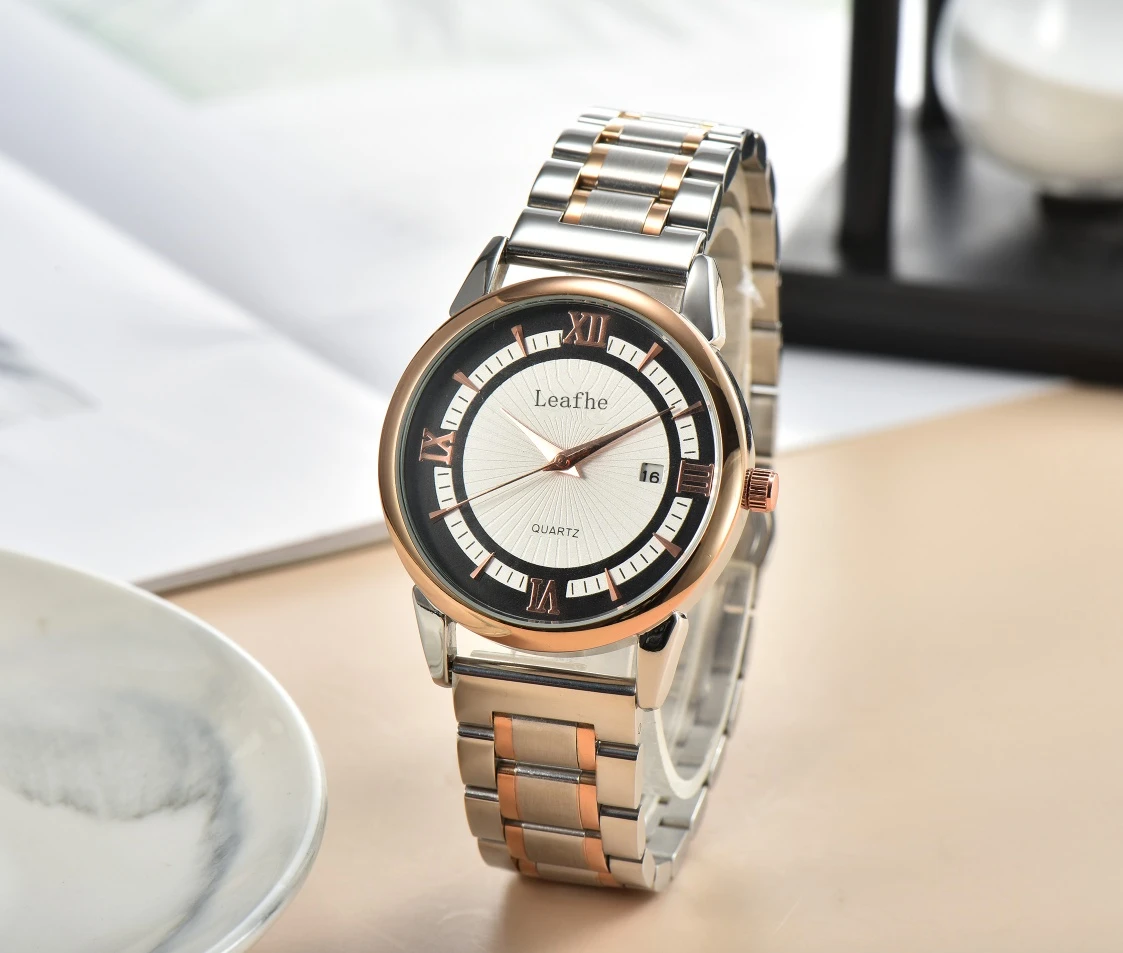 

Fashion Women's Watches Stainless Steel Strap Butterfly Clasp Quartz Watch With Calendar Function Gift First Choice