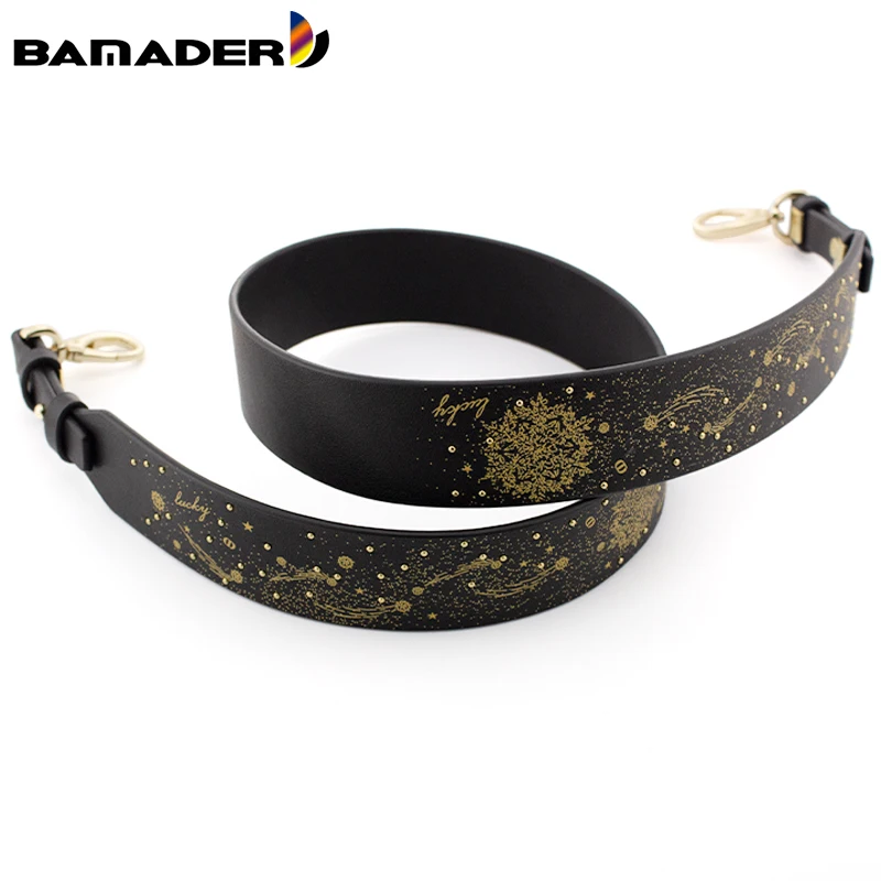 

BAMADER Snowflake Bag Strap Lipstick Packet Replace DIY Leather Snowflake Shoulder Bags Strap Women Bag Straps Belt Accessories