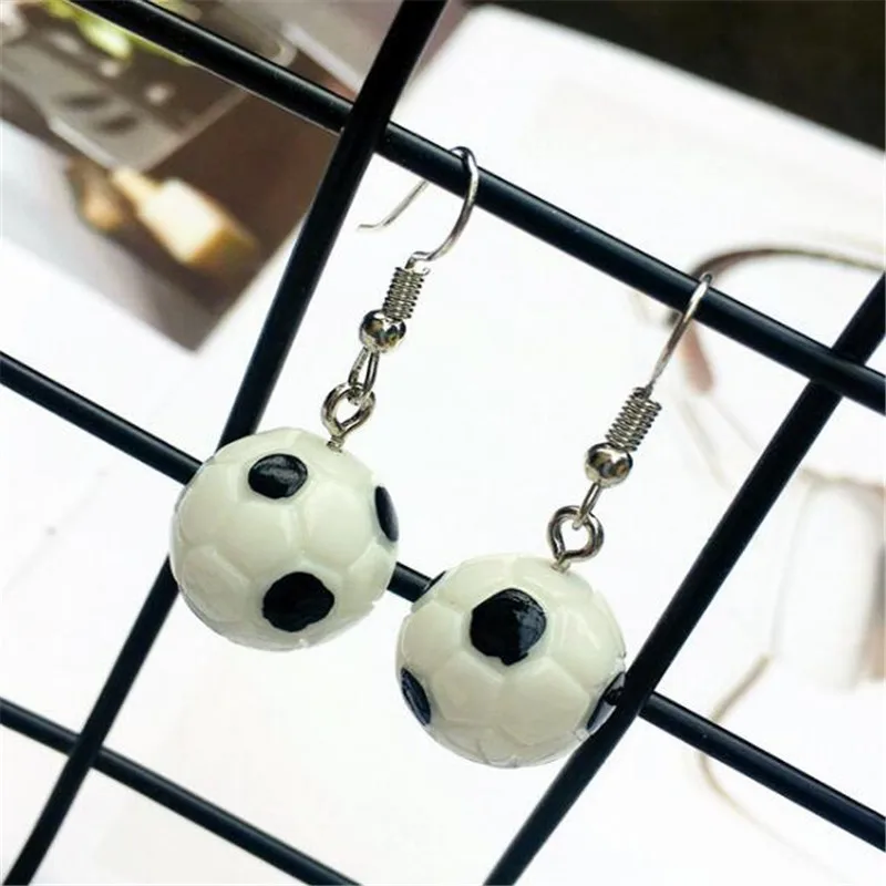 2019 Новинка 1 пара DIY Забавный Спортивный футбол баскетбол очаровывает серьги для