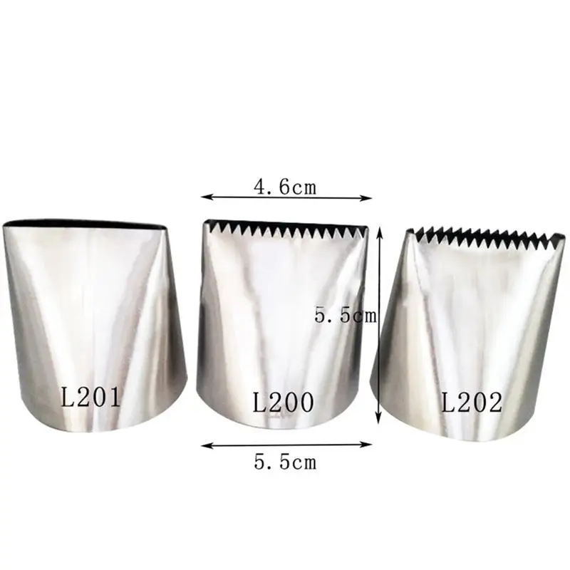 DIY насадки для украшения выпечки торта экстра большие глазурные Трубопроводы