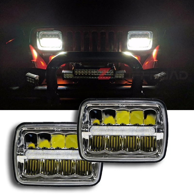 Для Ford Mustang 4x6 sealed beam квадратная фара Замена рабочее освещение для Kenworth T800 T400 T600 W900B