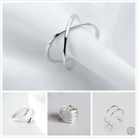 vintage silver color metal punk letter open rings design finger rings for women men party jewelry gifts