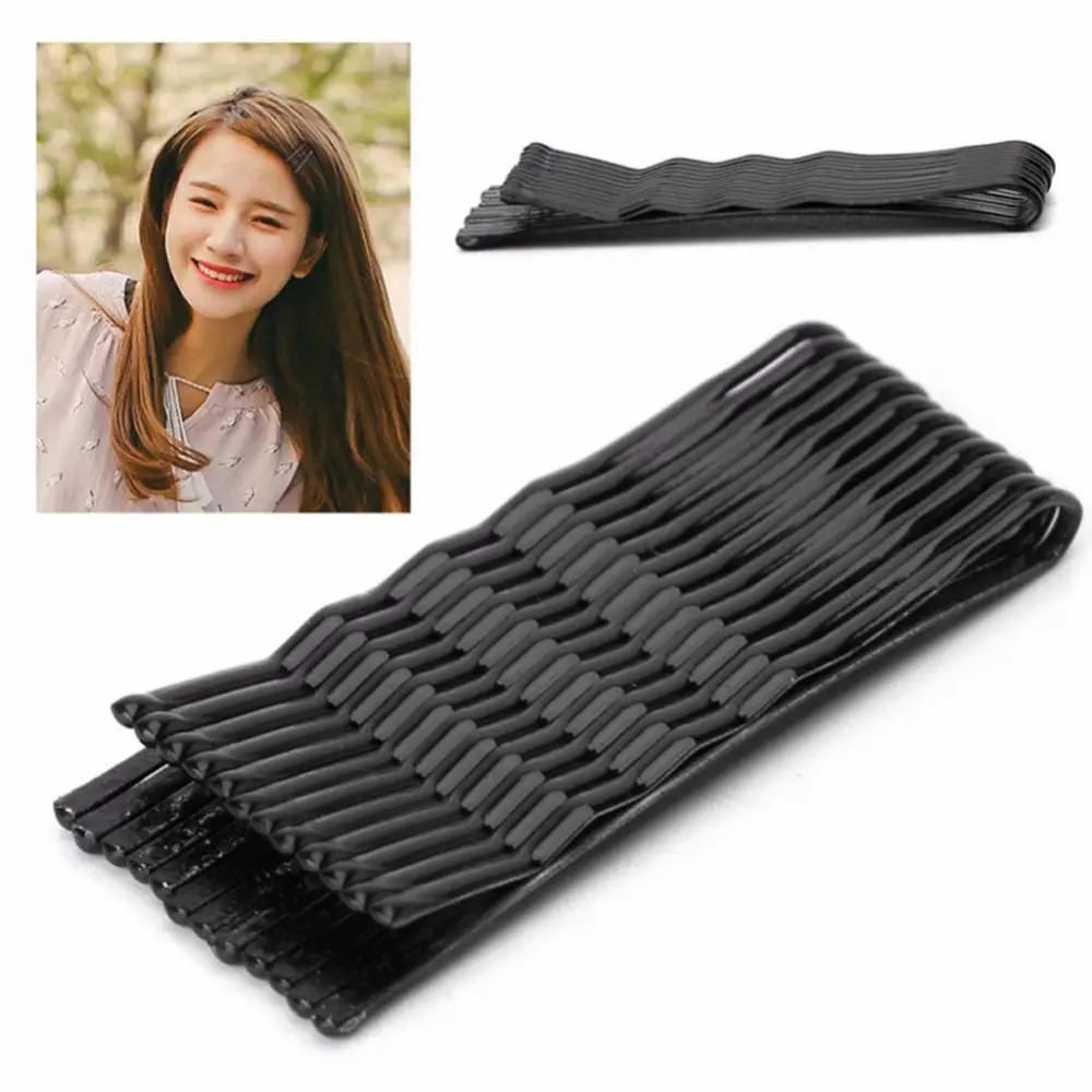 

50% Hot Sale 64Pcs Women Fashion Metal Wave Bobby Pin Hairpin Side Bangs Hair Clip Barrette