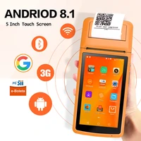 android 8 1 pos handheld printer 58mm pda mobile thermal receipt printer smart pos teminal for commercial