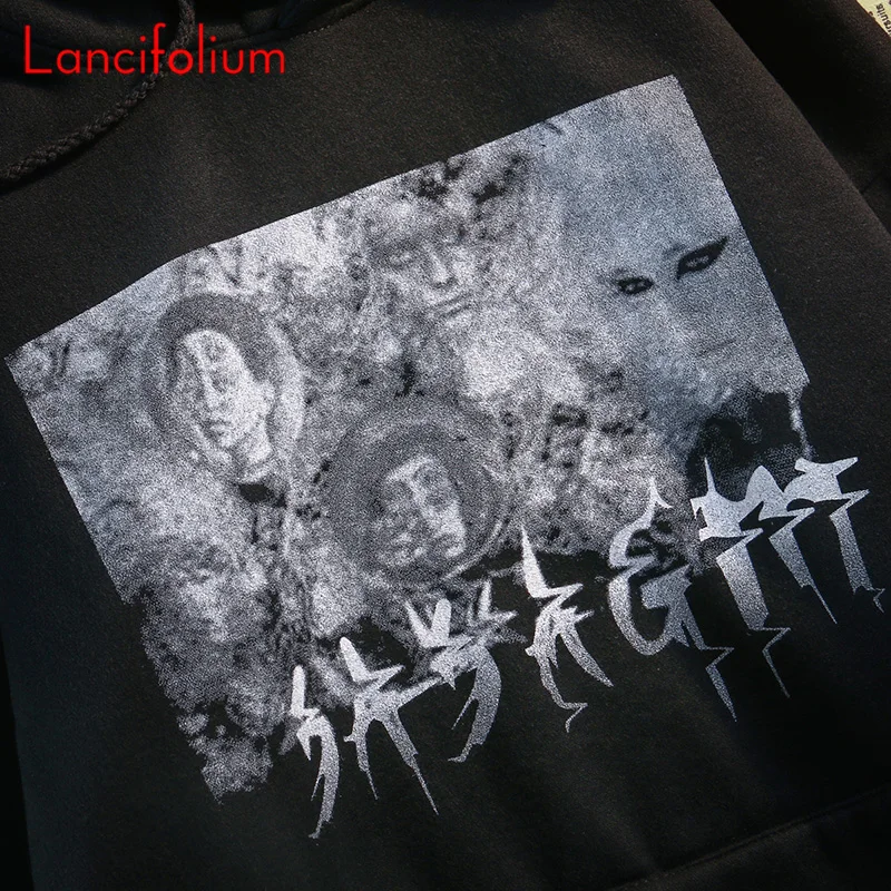 Y2k Oversized Emo Korean Fashion Harajuku Gothic Hoodie Sweetshirts Vintage Women 2021 Japanese Streetwear Pullovers Grunge Goth