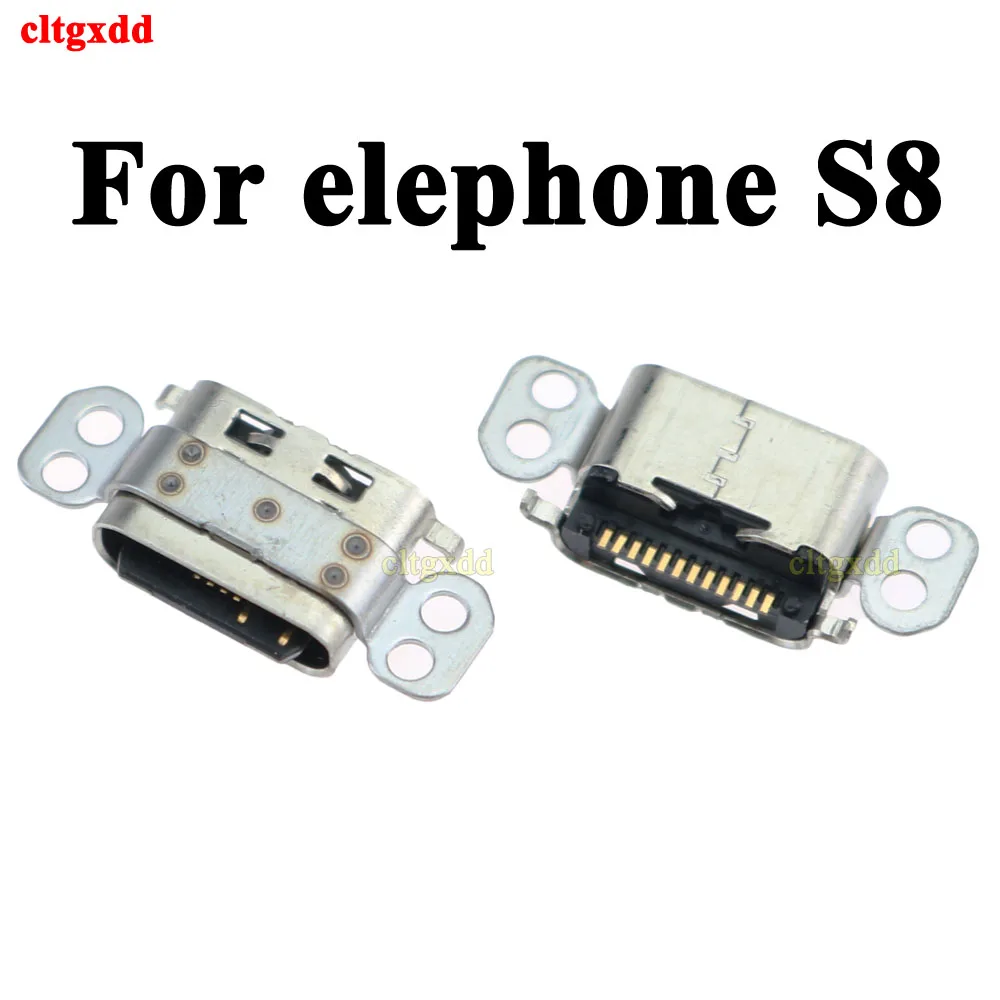 2pcs Type-c USB Charger Charging Connector Jack Dock Port Plug for elephone S8 Rrepair Parts Replacement