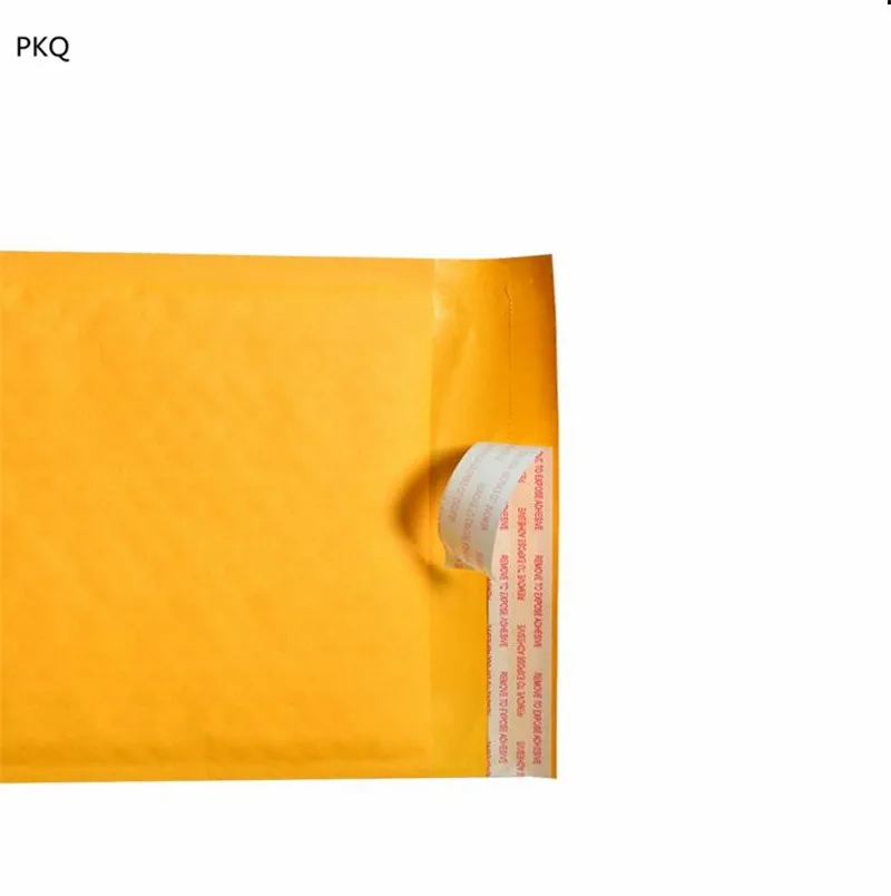 30pcs Yellow Kraft Paper Bubble Shipping bag For Postal Bag Self Adhesive Padded Envelopes kraft bubble mailer | Канцтовары для