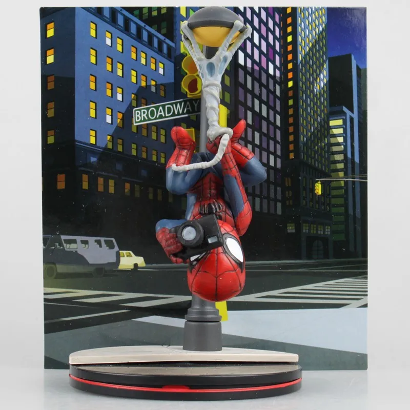 14 см Disney Марвел Мстители Человек паук перевернутый сфотографировать фигурку