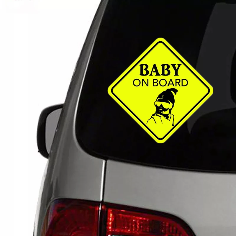 S4-0025# Печатный самоклеющийся наклейки на авто BABY ON BOARD водонепроницаемые машину