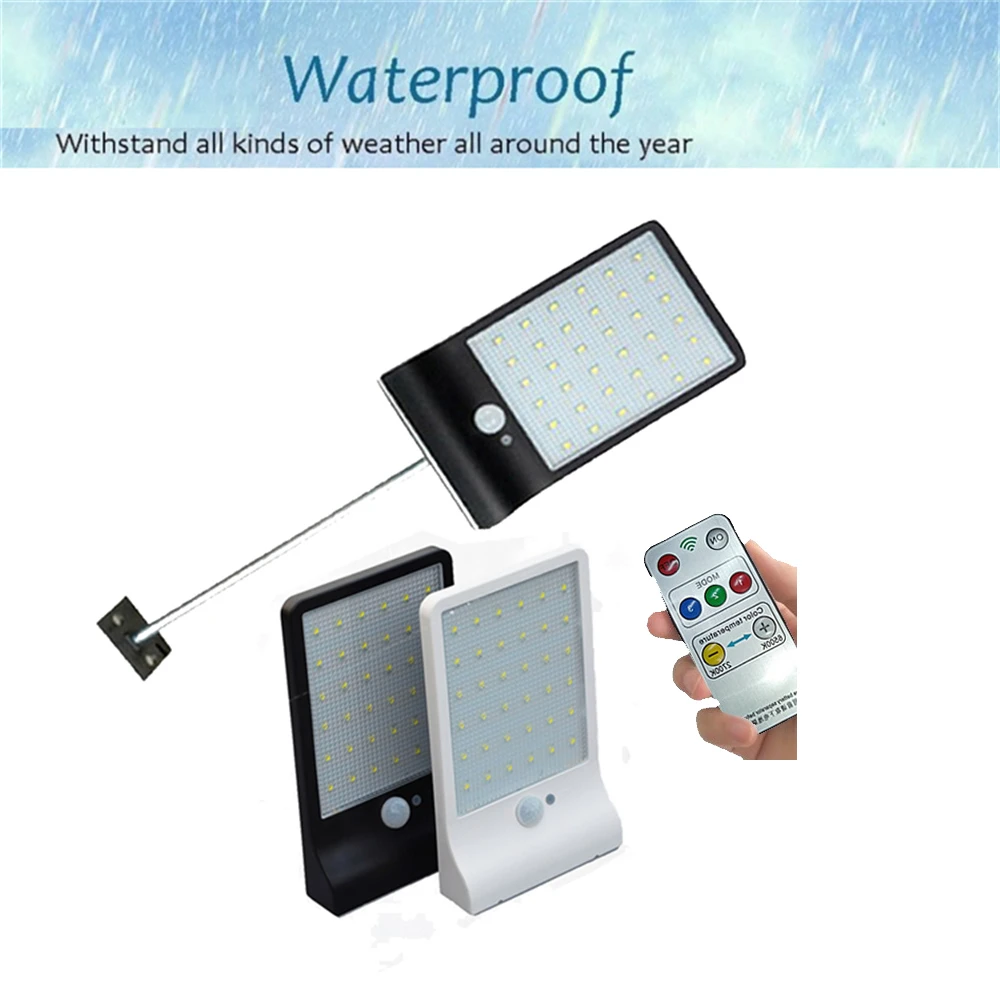 48 светодиодный датчик солнечной лампы панель на солнечных батареях уличный