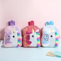 kawaii sequins unicorn backpack girls childrens school bags large schoolbags kids back pack fashion