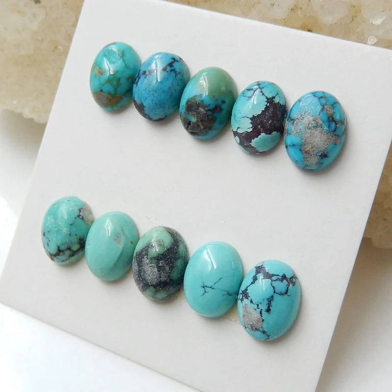 10 шт. натуральные в форме овала бирюзовый головастой формы драгоценные камни