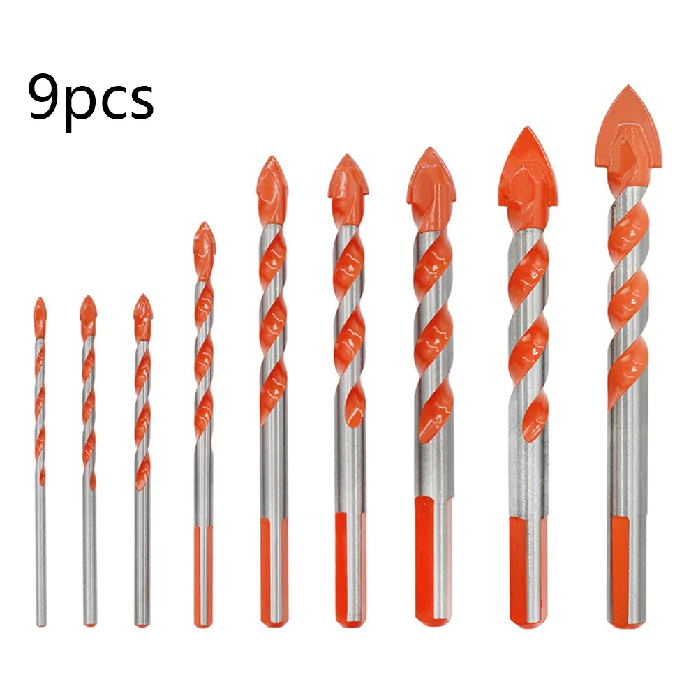 

Многофункциональные сверла для керамической плитки, бетона, металла, 9 шт.