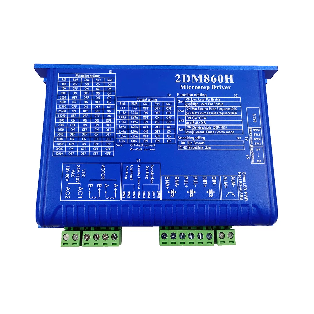 Драйвер шагового двигателя JMC 2DM860H двухфазный 24 110 В постоянного тока/18 80