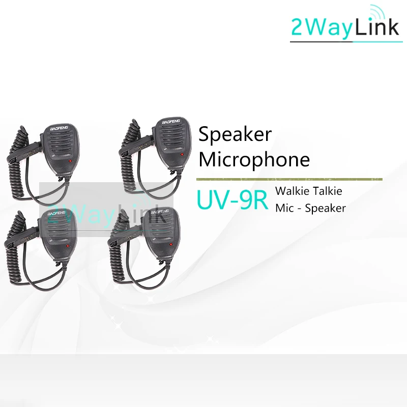4PCS Микрофон BAOFENG для UV-9R/UV 9R/BF-A58/BF-9700, совместимый с UV-5R WP/UV-5S/UV-XR/GT-3WP/UV-9R Плюс Радио - Цвет: 4PCS