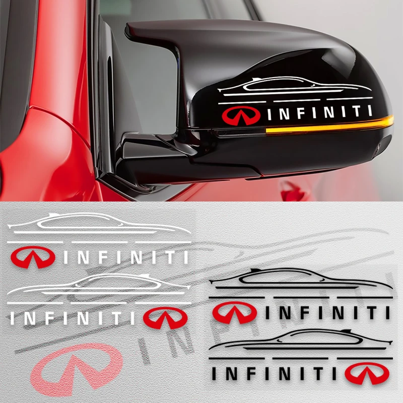 2 шт. Автомобильная наклейка на зеркало заднего вида переднего бампера из