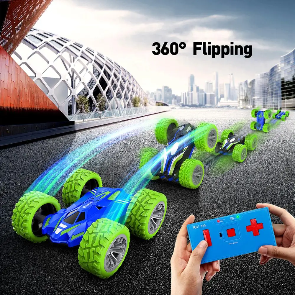Eachine ec07 2.4G 4CH Stunt Drift Deformation Remote Control RC Car Rock Crawler Roll Flip Kids Robot Cars Toy | Игрушки и хобби