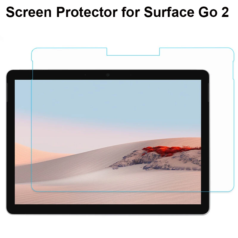 For Microsoft Surface Go 2 2020 Tempered Glass Screen Protector for Surface Go2 10.5 inch Tablet PC Laptop Protective Film Guard 1x11 inch 87yd 280mm 80m transaparent self adhesive pe protection film duct tape for tablet laptop device surface display