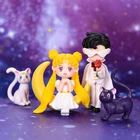 DIY сказочное садовое бонсай, мягкое украшение, прекрасная кукла для влюбленных, маленькая черная кошка, маленькая белая кошка, Ангел, настольное украшение, поделки