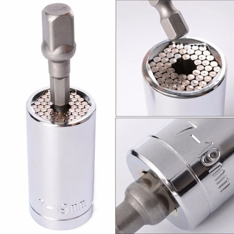 7-19 мм Универсальный динамометрический ключ рукав трещотка магический