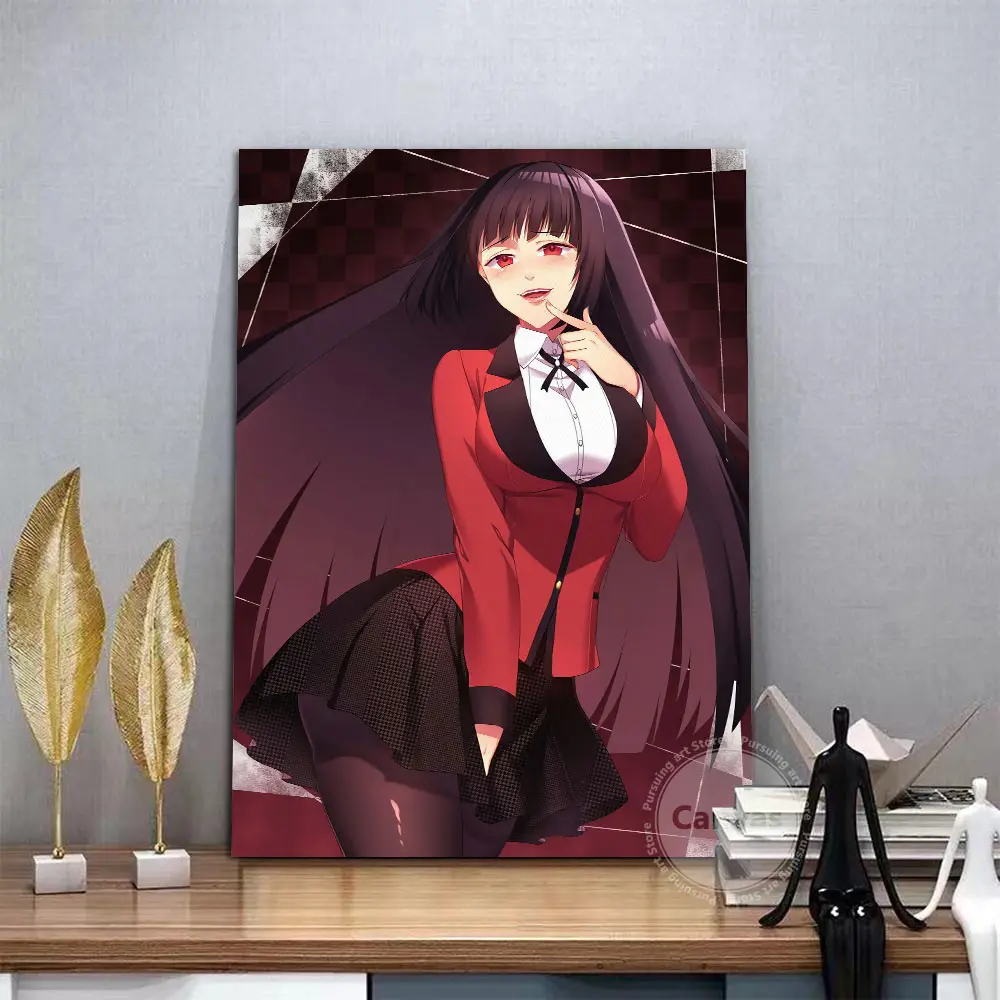 Аниме Jabami Yumeko kakegurui холст украшения ПЕЧАТЬ Плакаты картины Домашний Декор