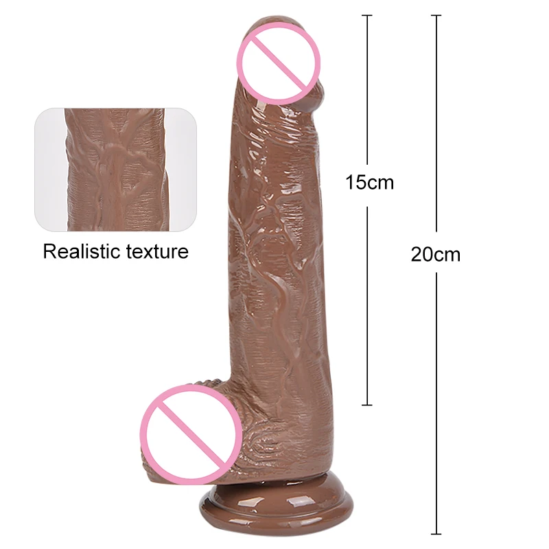 Большой реалистичный фаллоимитатор ремень гибкий Пенис с присоской взрослый