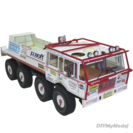 TATRA 813 Экстремальный грузовик пробный 1:32 Дакар ралли мини оригами искусство 3D