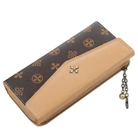 Women Wallets Name Engraving Fashion Long Quality Card Holder Classic Female Purse Zipper Brand Wallet F