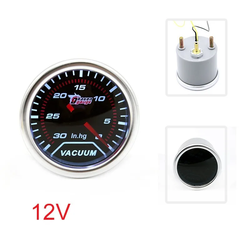 Вакуумметр 12 В 52 мм для гоночных автомобилей | Автомобили и мотоциклы