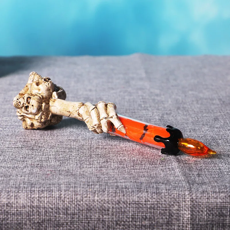 Реквизит для Хэллоуина карманный ужас скелет летучая мышь Светодиодная свеча