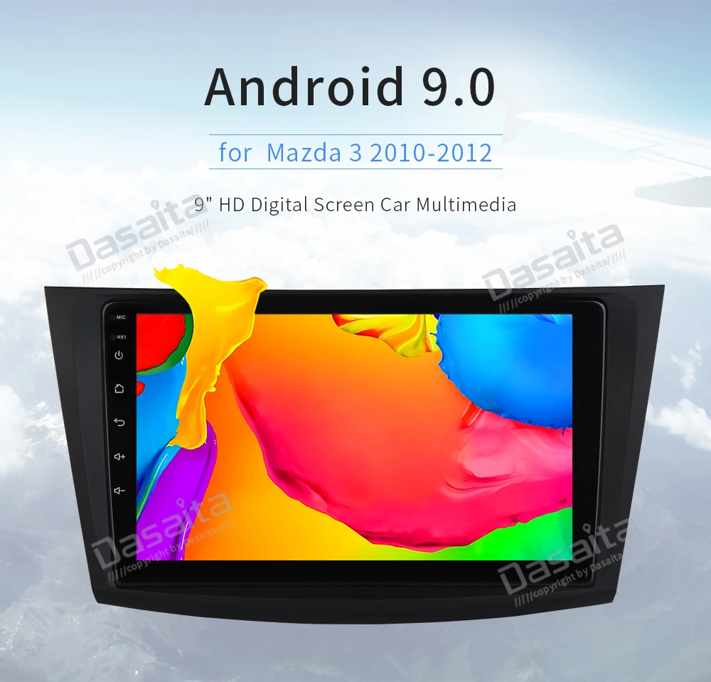 Dasaita " Android 9,0 Автомобильный gps радио плеер для Mazda 3 2010 2011 2012 с восьмиядерным 4 Гб+ 32 ГБ авто стерео Мультимедиа
