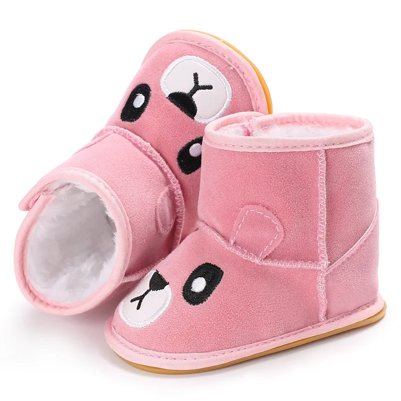 Baby Snow Boots Girls Boys Shoes Soft Sole 0-18 months Anti-Slip Warm Winter Infant Prewalker Toddler Booties Socks