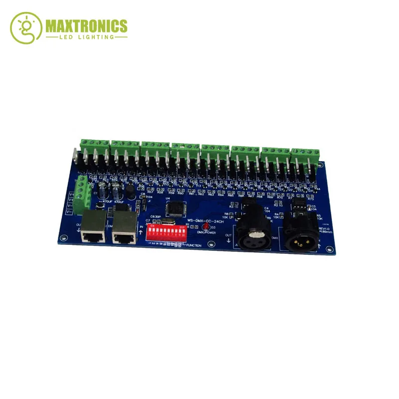 1 шт. Φ 8 групп 24-канальный декодер dmx512 для светодиодной ленты | Освещение