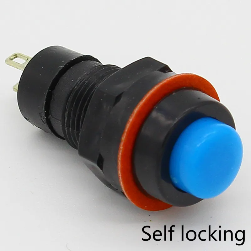 

6 шт самоблокирующийся кнопочный переключатель 10 мм