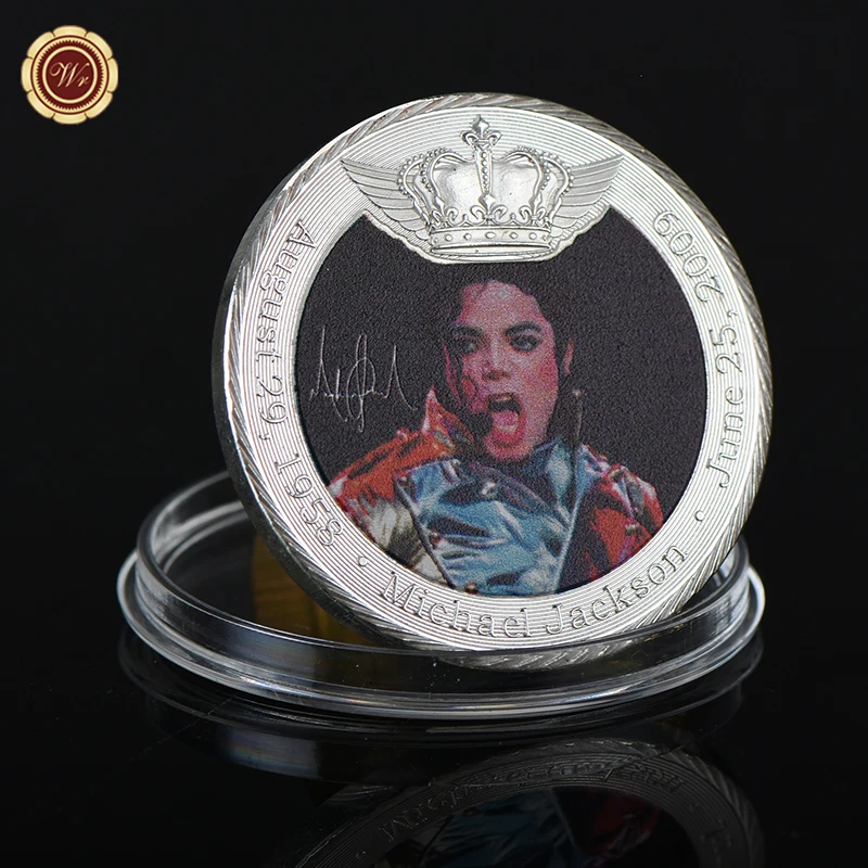 Памятные монеты известной рок-певицы Майкла Джексона серебряные коллекция