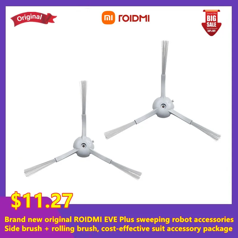 

100% original ROIDMI EVE Plus sweeping robot accessories side brush rolling brush + accessory package