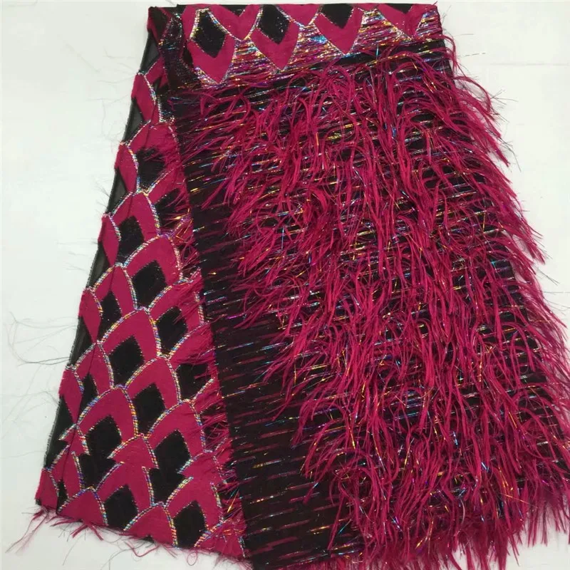 Вышивка листьями узор кружева кисточки блестки горячая Распродажа африканская