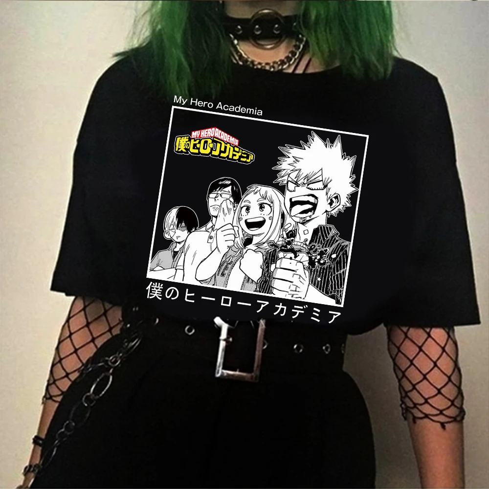 

Мужская Повседневная футболка высокого качества Топы Kawaii My Hero Academia футболка Bakugou аниме футболка