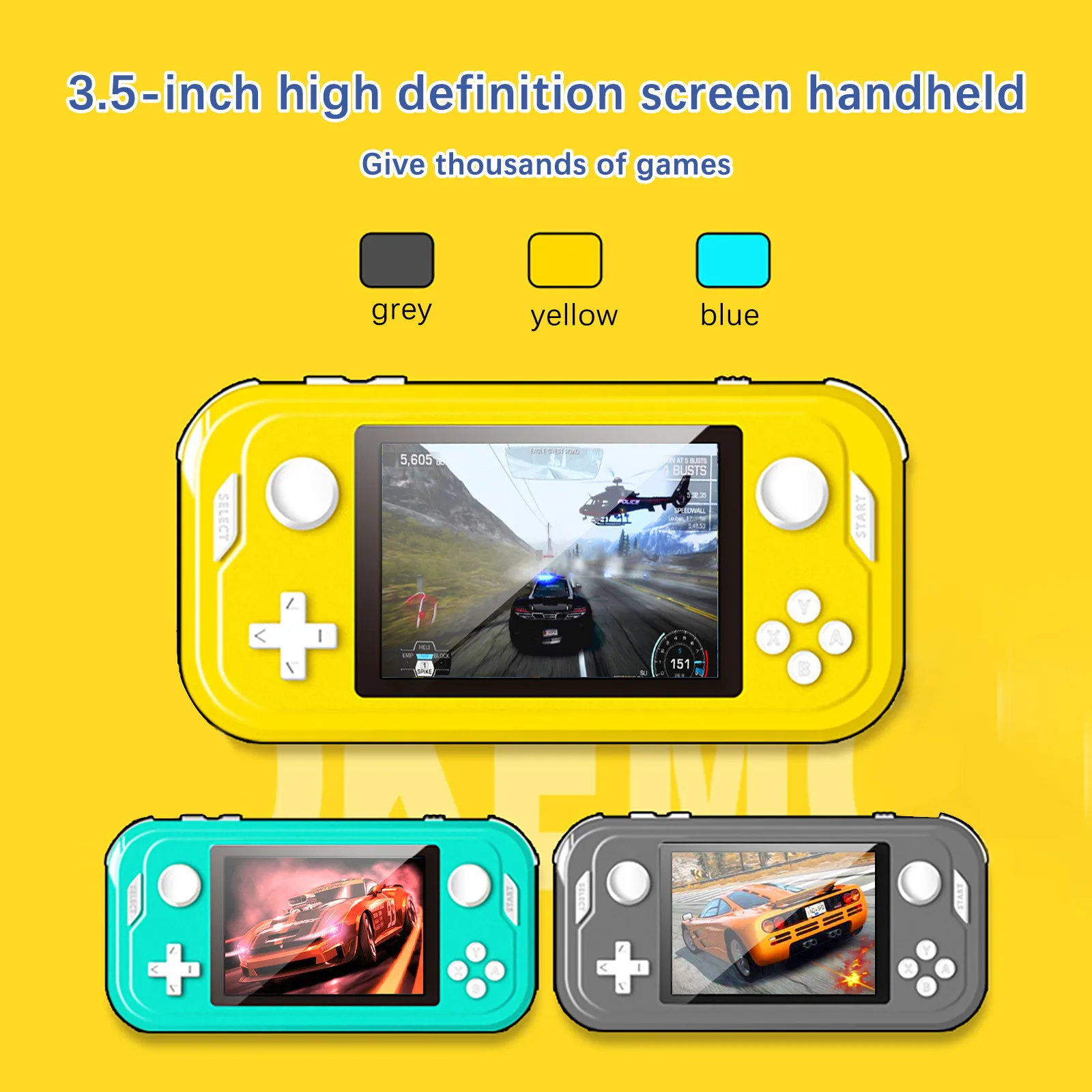Rs 55 игровая консоль 3 5 дюймовым Hd монитором под управлением Экран Детская
