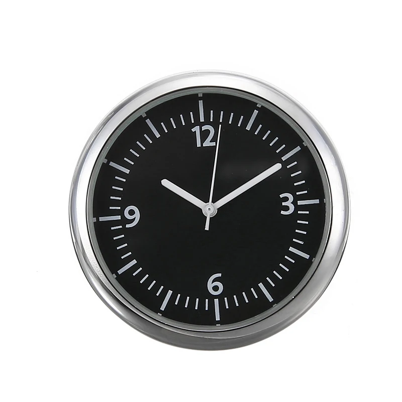Mini Car Quartz Watch Desktop Car Decorating Stick-On Clock Car Air Vent Quartz Clock Watch Car Office Decorating Ornament